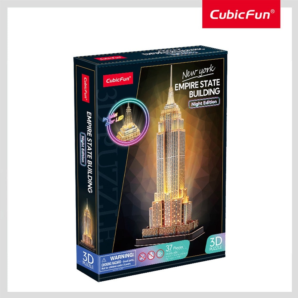 Cubic Fun - Puzzle 3D led Empire State Building 37 piese - 2 | YEO