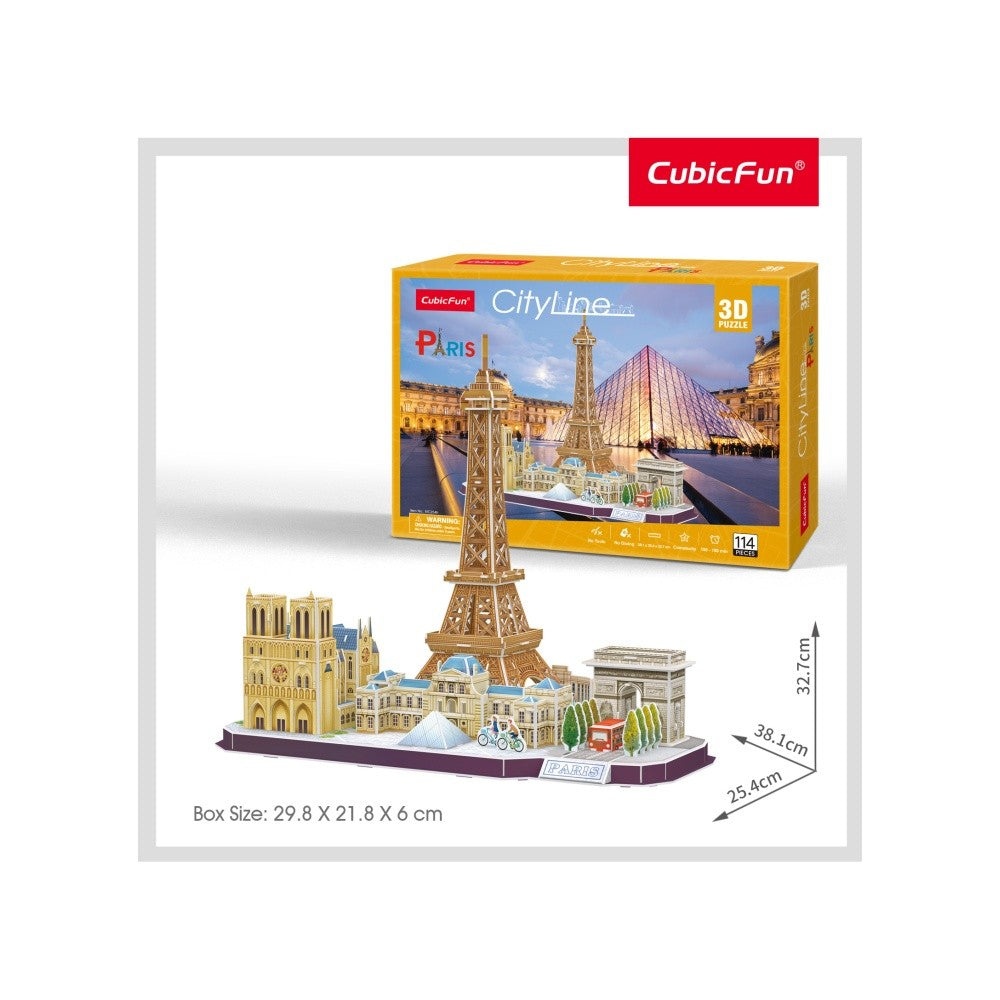 Cubic Fun - Puzzle 3D Paris 114 Piese