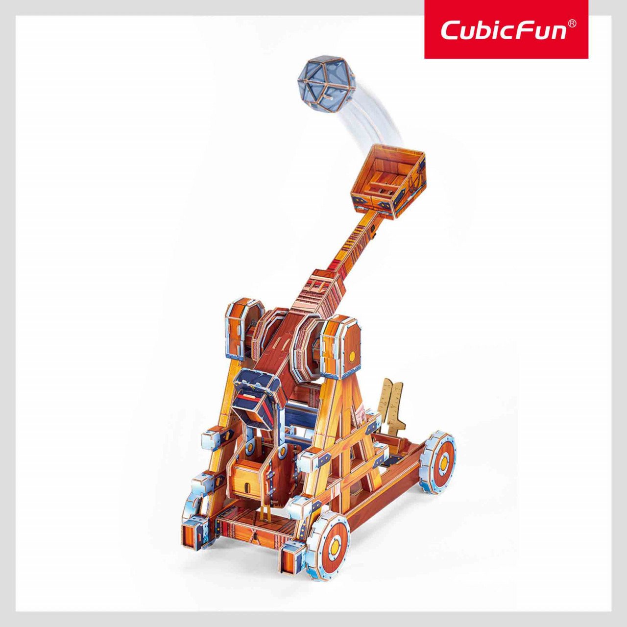 CUBICFUN - PUZZLE 3D CATAPULTA 84 PIESE CU BROSURA IN ROMANA - 2 | YEO