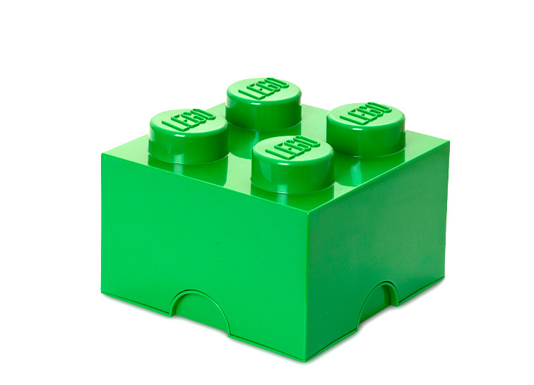 Cutie depozitare LEGO 4 verde inchis