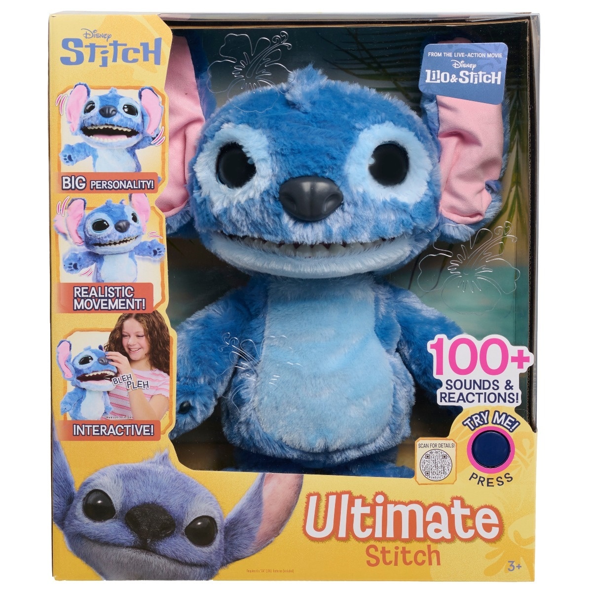 Disney Stitch - Plus interactiv, 100+ sunete si reactii