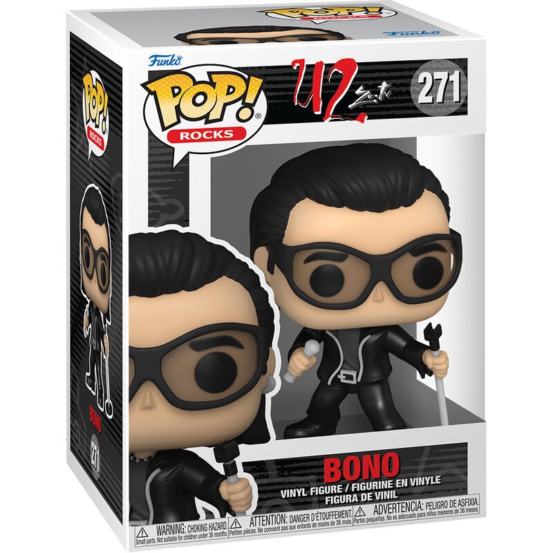 Figurina Funko Pop! Rocks: U2 ZooTV Bono, 9 cm - 2 | YEO