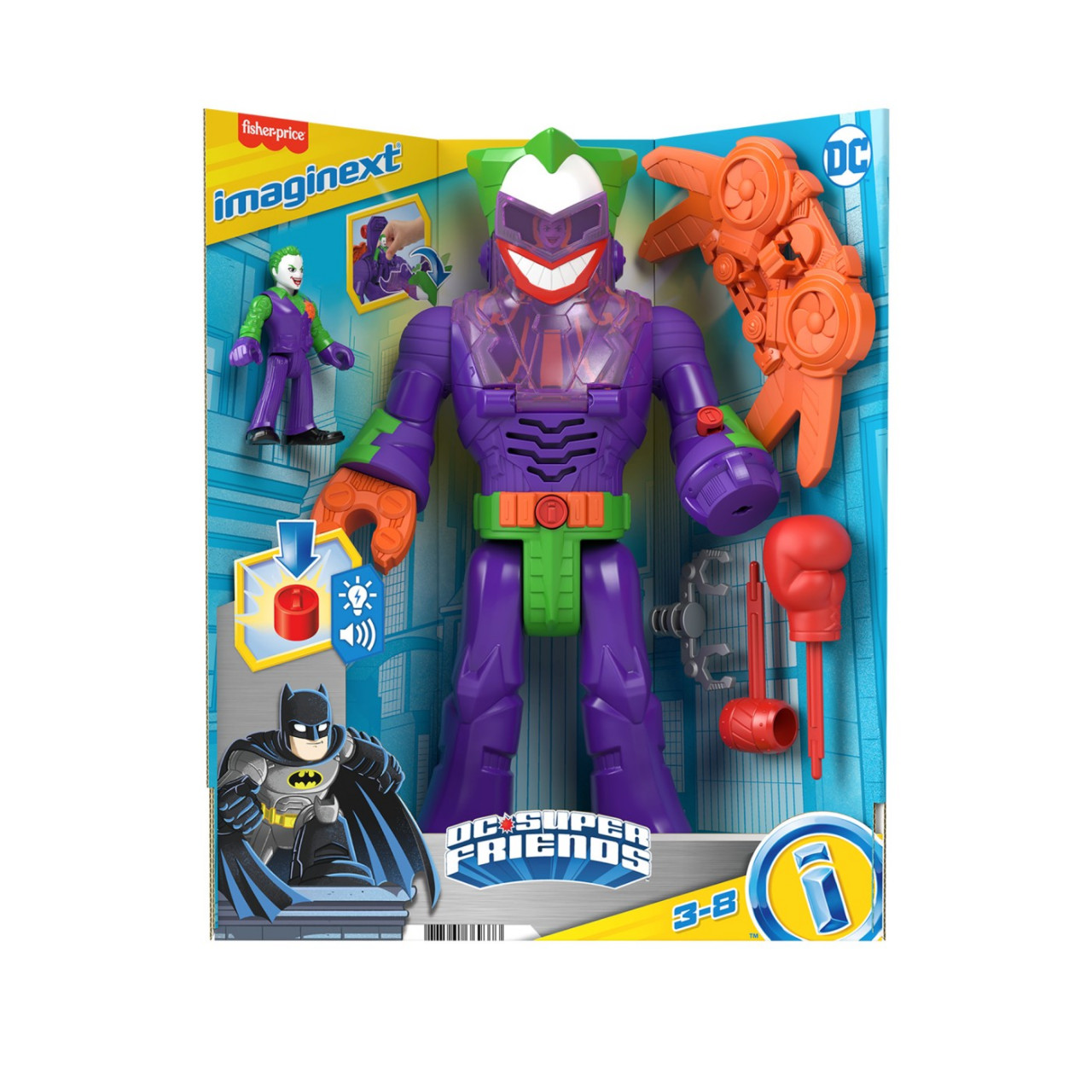 Fisher Price Imaginext Dc Super Friends Robot Joker 30Cm - 1 | YEO