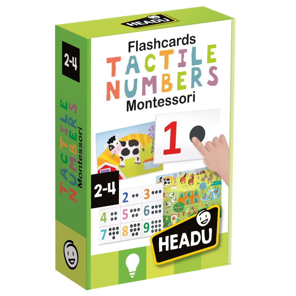 Headu - Montessori cartonase tactile cu numere