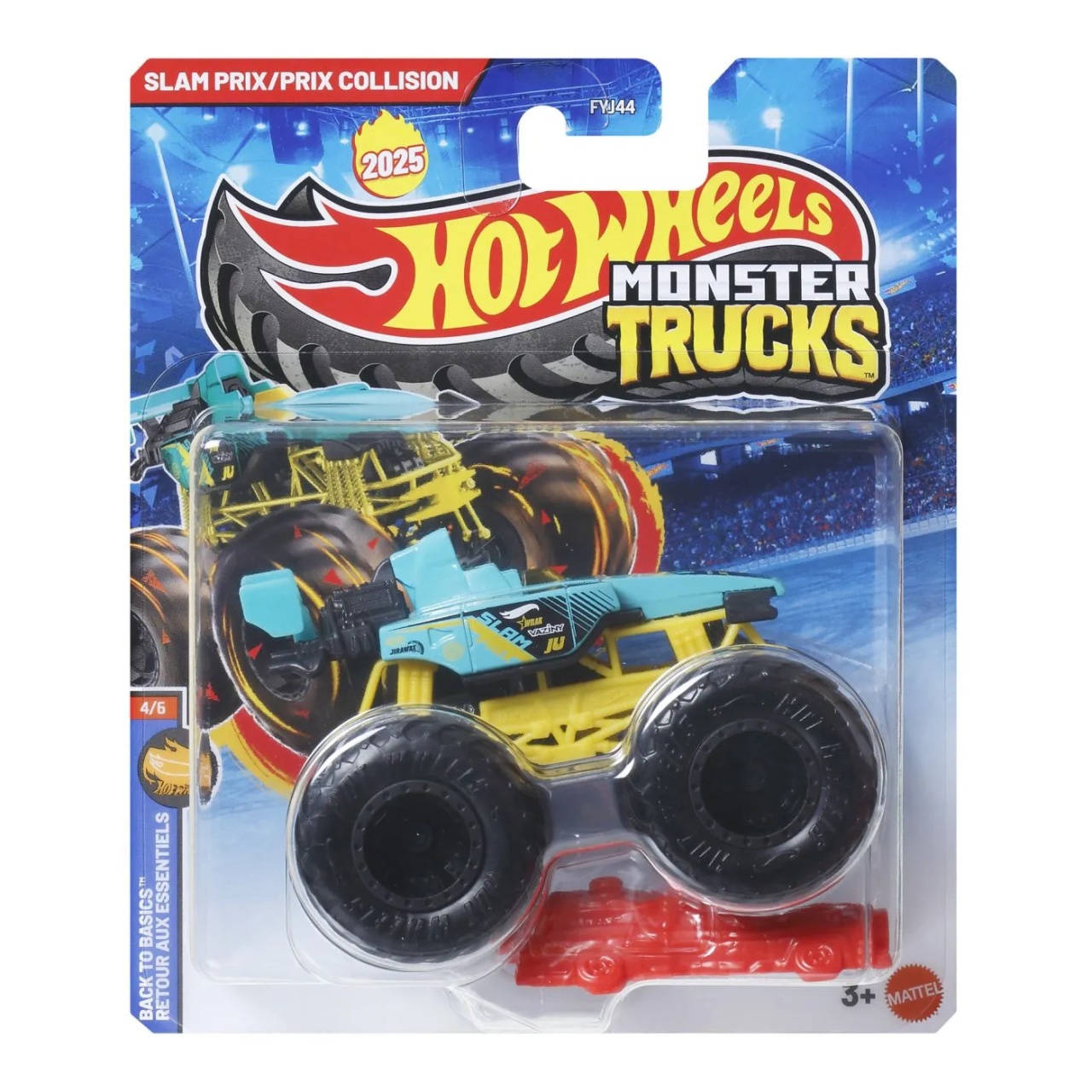 Hot Wheels Monster Truck Masinuta Slam Prix/Prix Collision Scara 1 La 64
