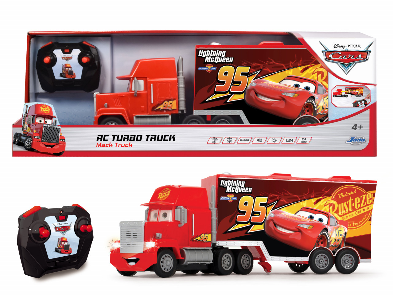 Jada Cars Camion Cu Telecomanda Turbo Mack Scara 1:24 - 1 | YEO