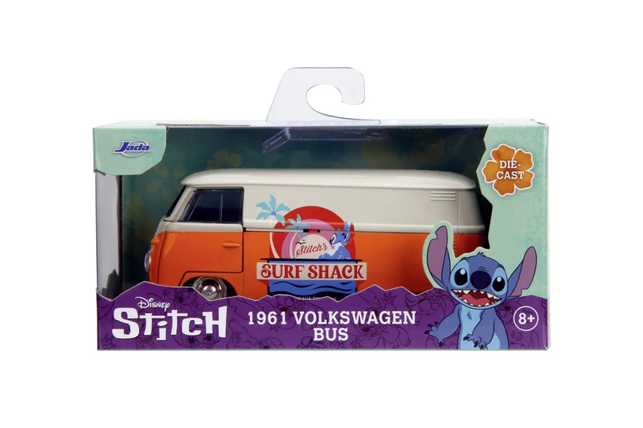 Jada Disney Stitch Autobuz Metalic Volkswagen Bus 1961 Scara 1 La 32