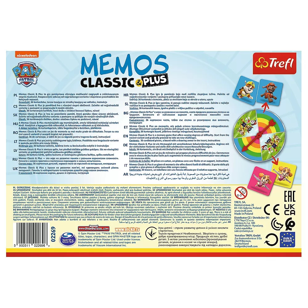 Joc Memos Classic Plus Patrula Catelusilor - 2 | YEO