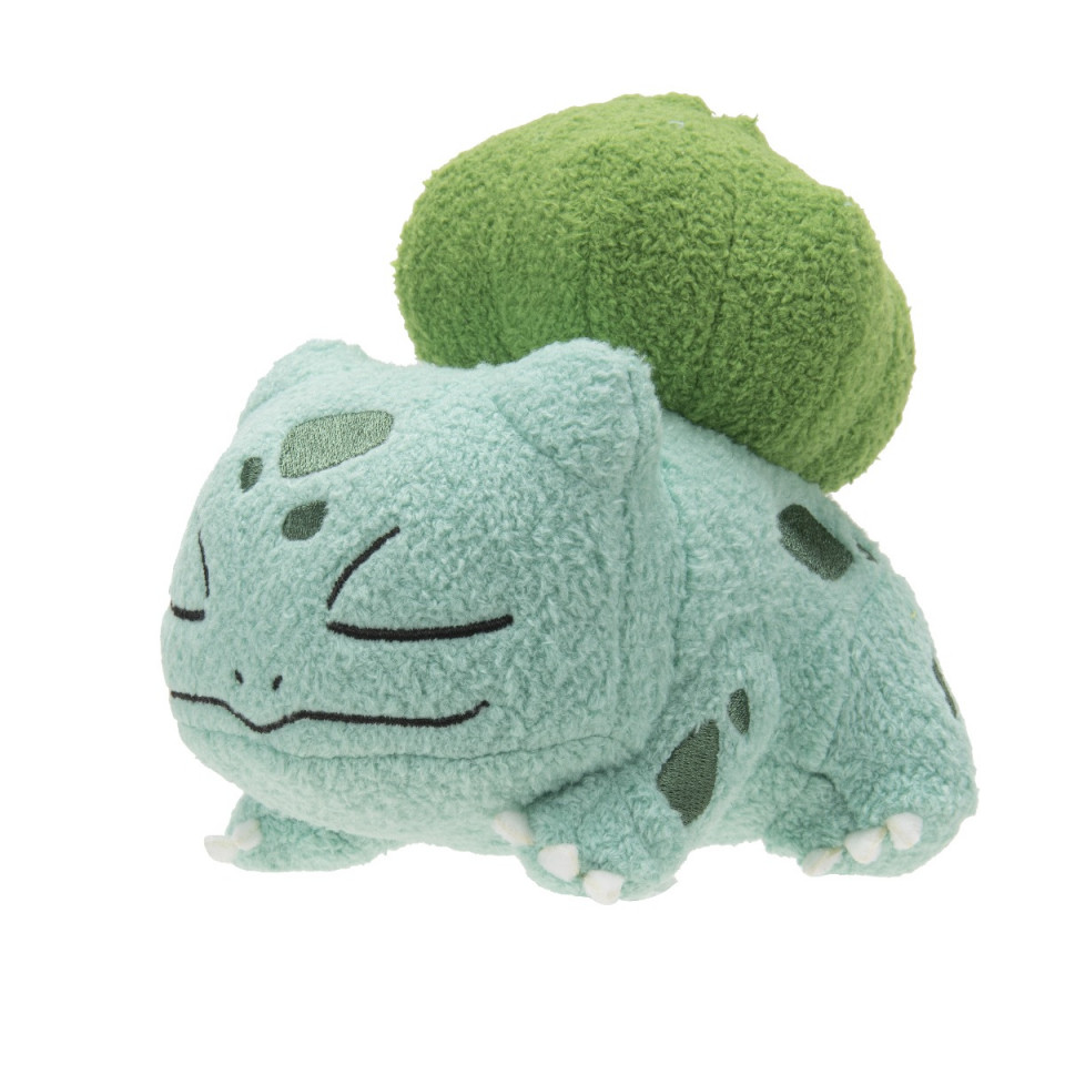 Jucarie de plus Pokemon, model Bulbasaur adormit, 13 cm - 2 | YEO