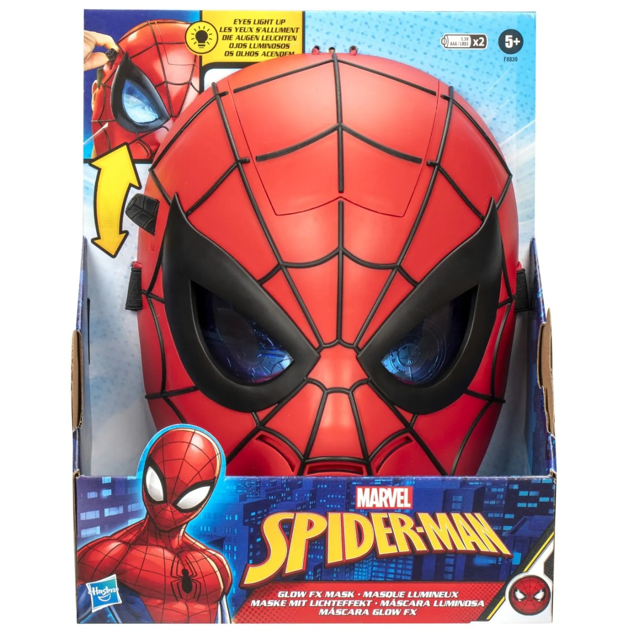 Marvel Spiderman Masca Glow Fx Cu Ochi Luminosi
