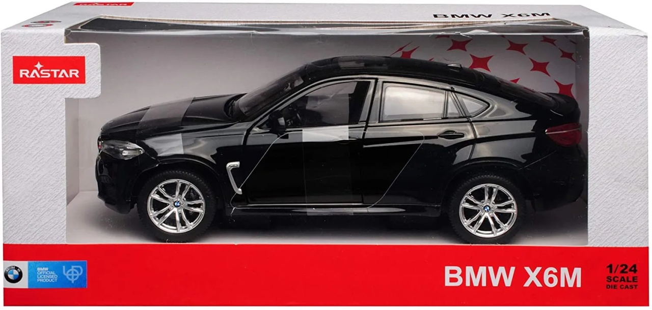 Masinuta Metalica Bmw X6M Negru Scara 1 La 24