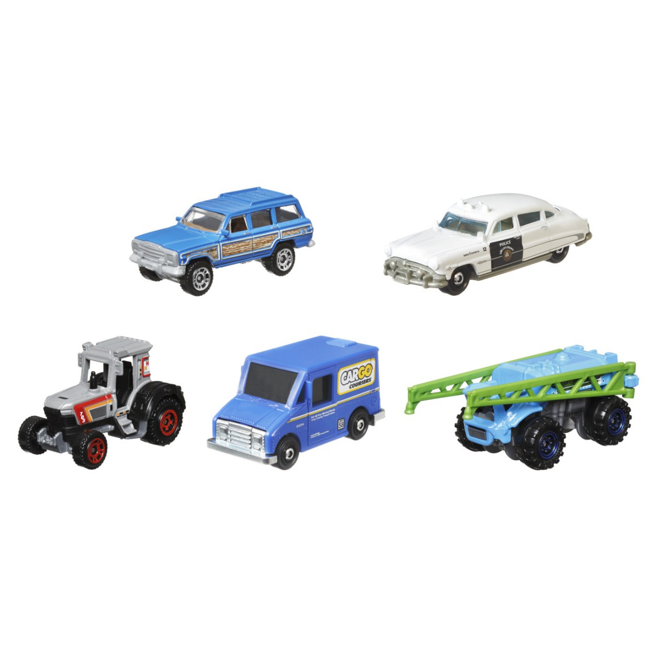 Matchbox Set 5 Masinute Metalice Mbx Countryside Ii Scara 1:64 - 1 | YEO