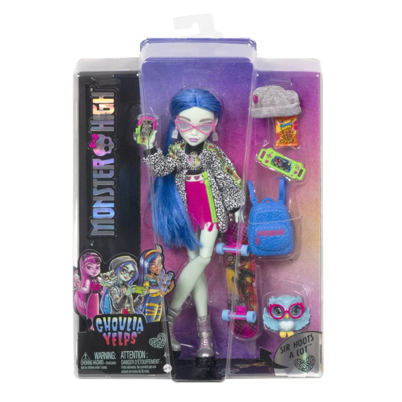 Monster High Papusa Ghoulia Yelps Cu Animalut Si Accesorii