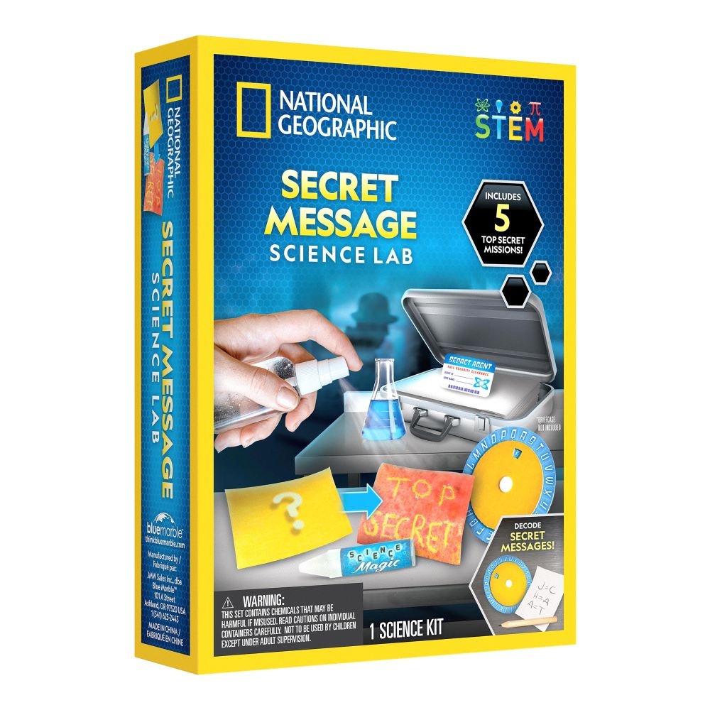 National Geographic - Set educativ Laboratorul mesajelor secrete stiinta si mister - 2 | YEO