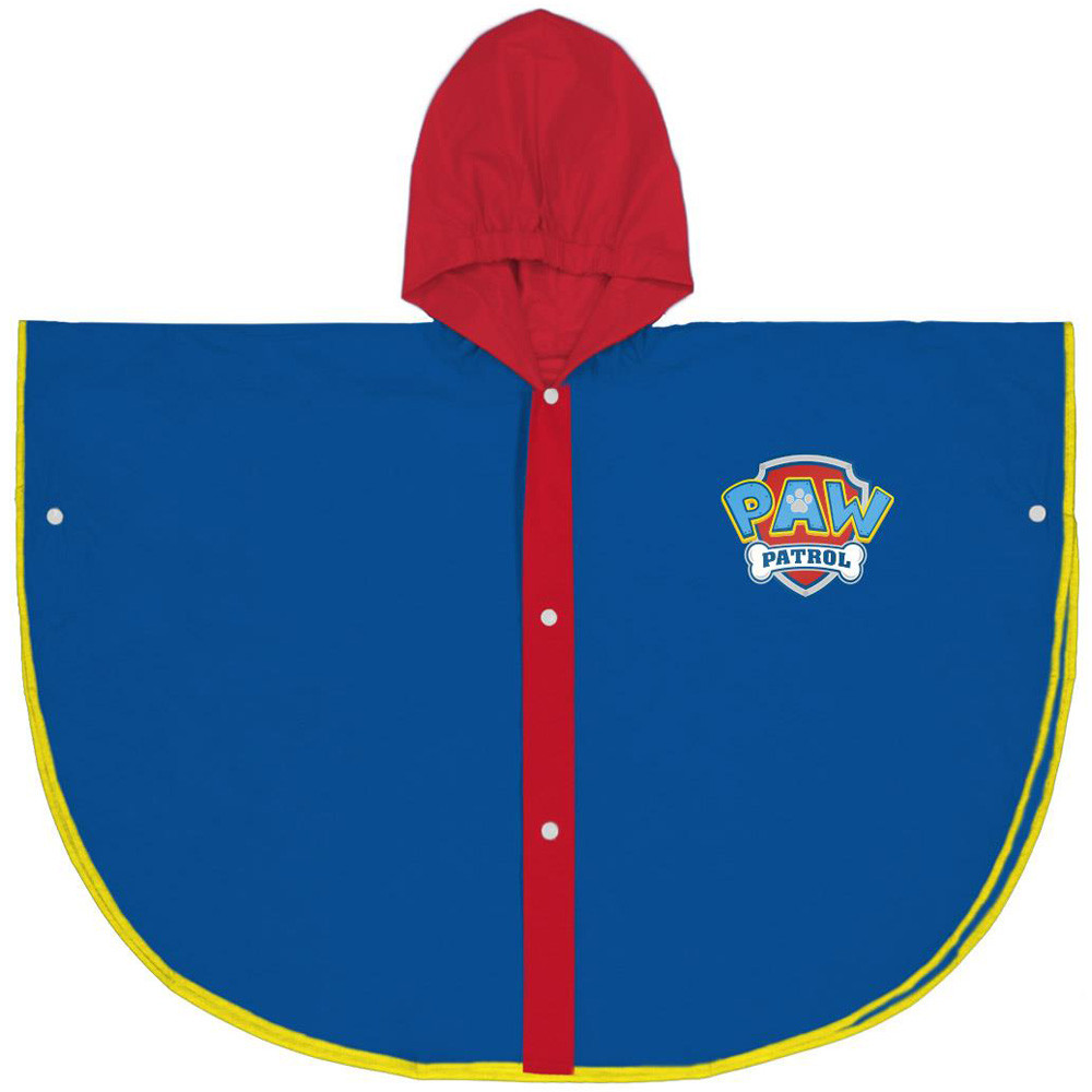 Pelerina de ploaie tip poncho, Paw Patrol, Albastru, 3 - 4 ani