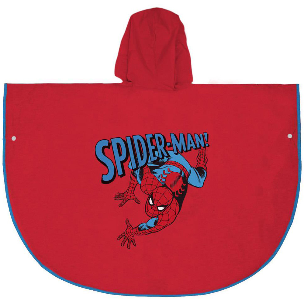 Pelerina de ploaie tip poncho, Spiderman, Rosu, 3 - 4 ani - 1 | YEO