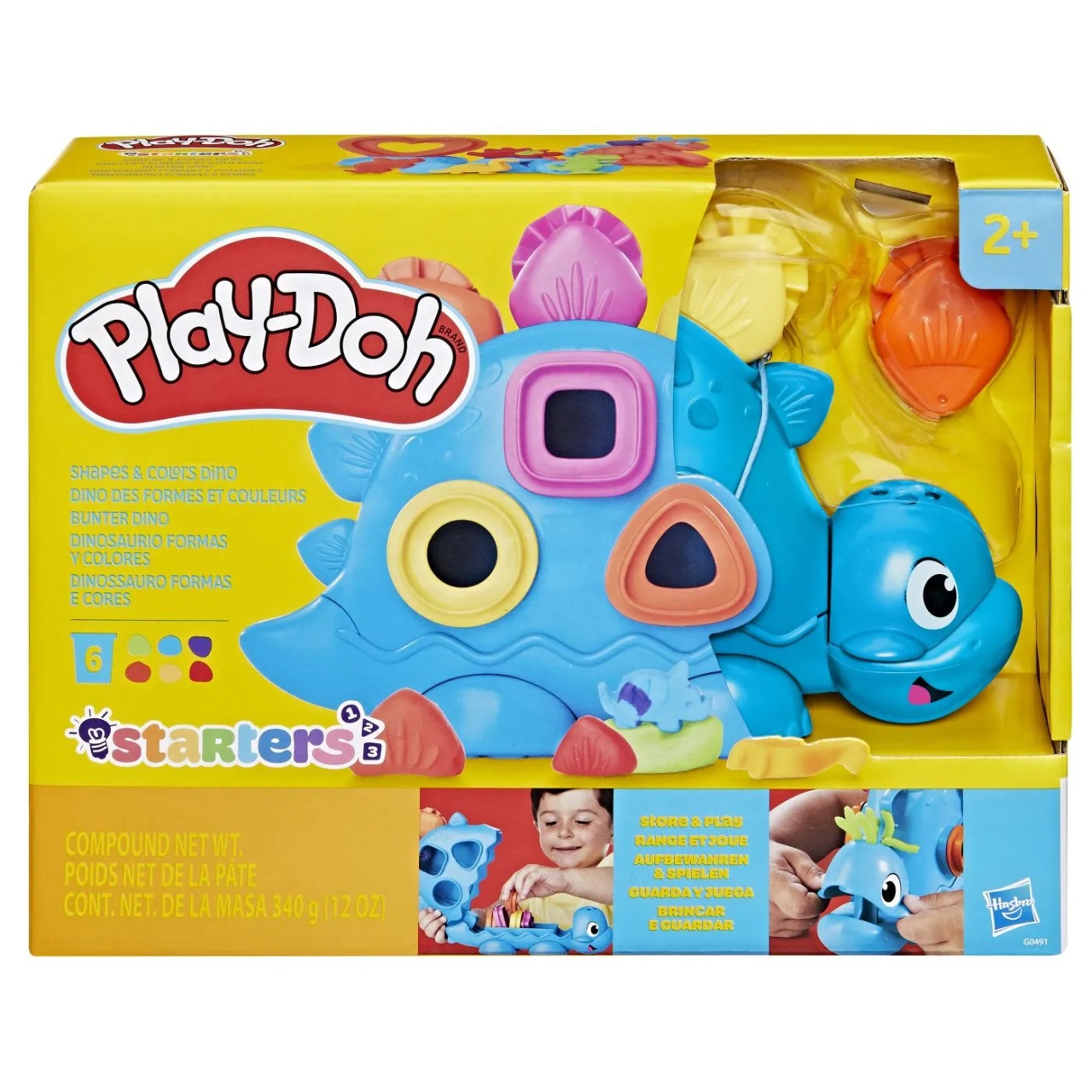 Play Doh Jucarie Cu Activitati Dinozaur Cu Forme Si Culori