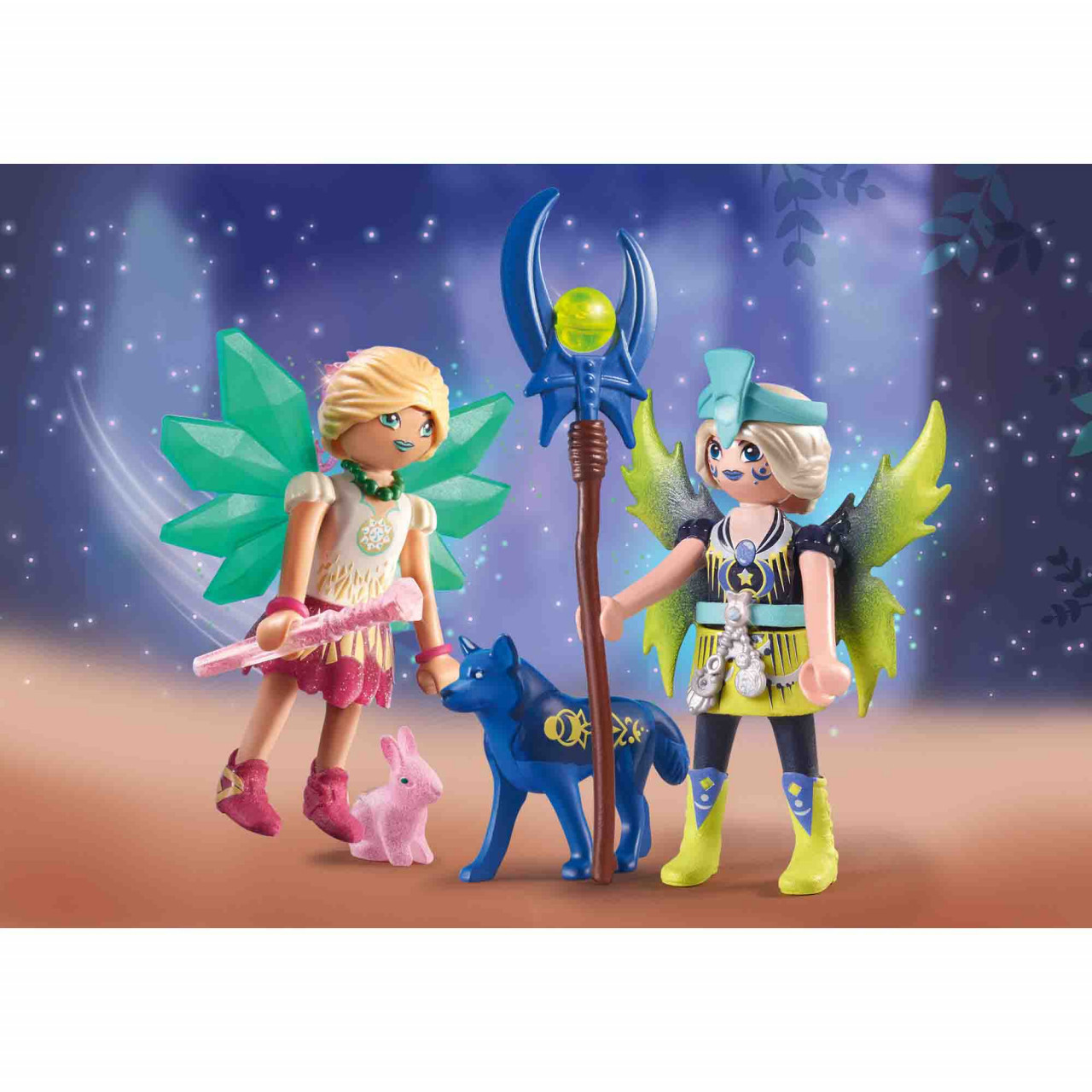 Playmobil - Crystal Fairy Si Moon Fairy Cu Animalute De Suflet - 1 | YEO