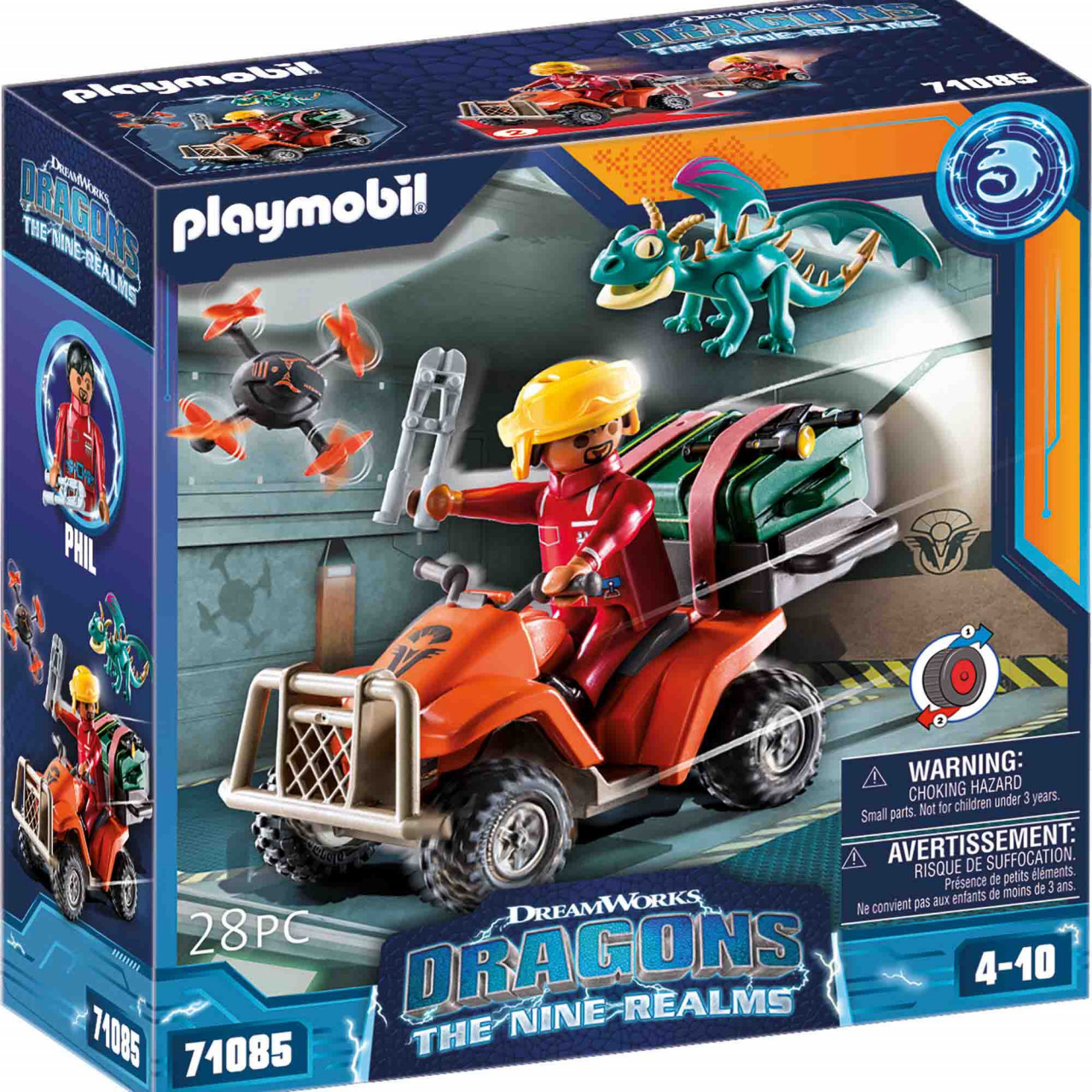 Playmobil - Dragons: Vehiculul Lui Icaris Si Phil