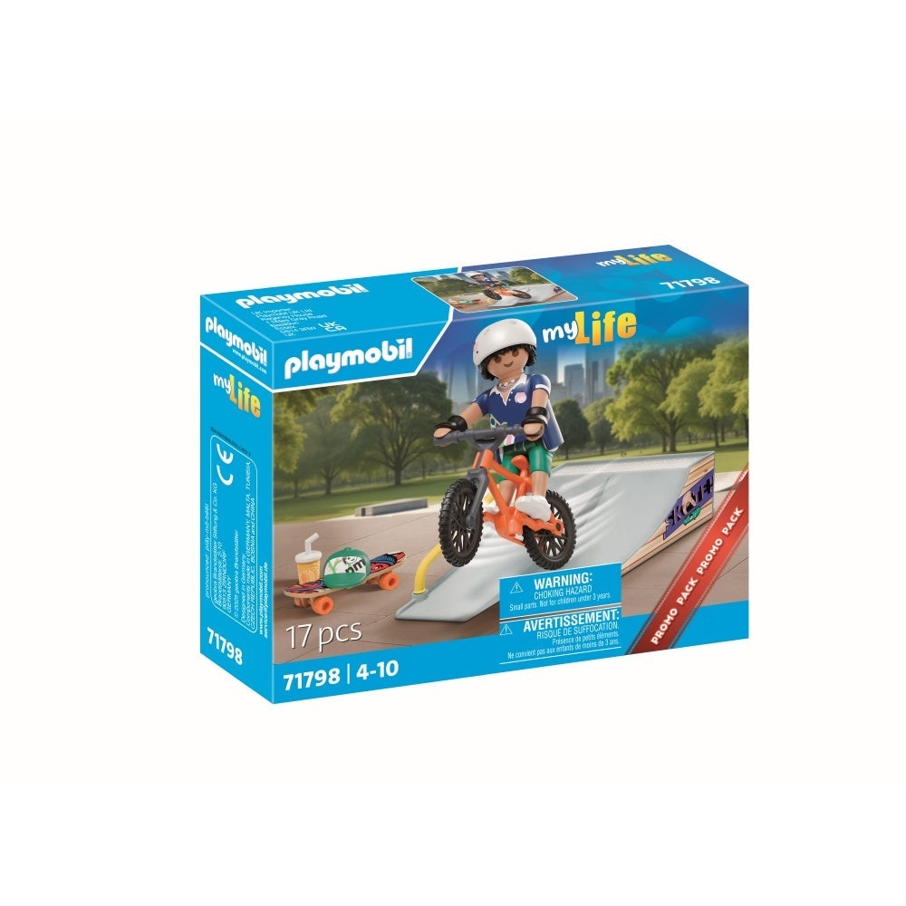 Playmobil - Promo Pack figurina Skater si rampa - 1 | YEO