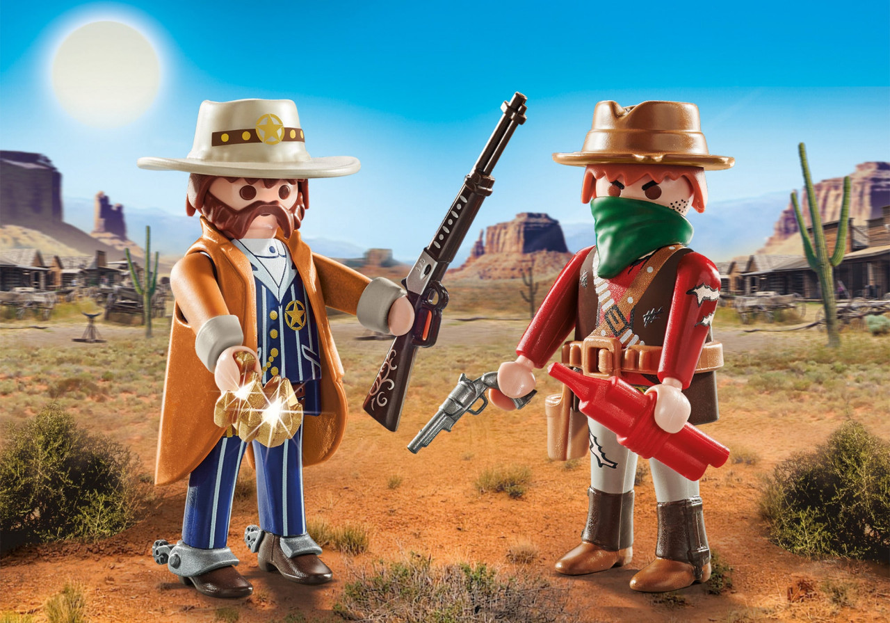 Playmobil-SET 2 FIGURINE BANDIT SI SERIF - 1 | YEO