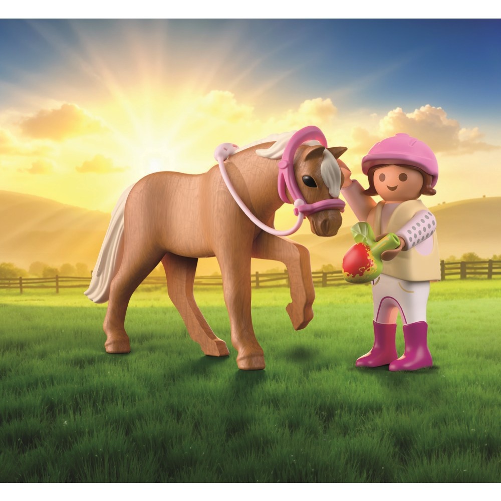 Playmobil - Set 2 figurine fetita cu ponei - 3 | YEO