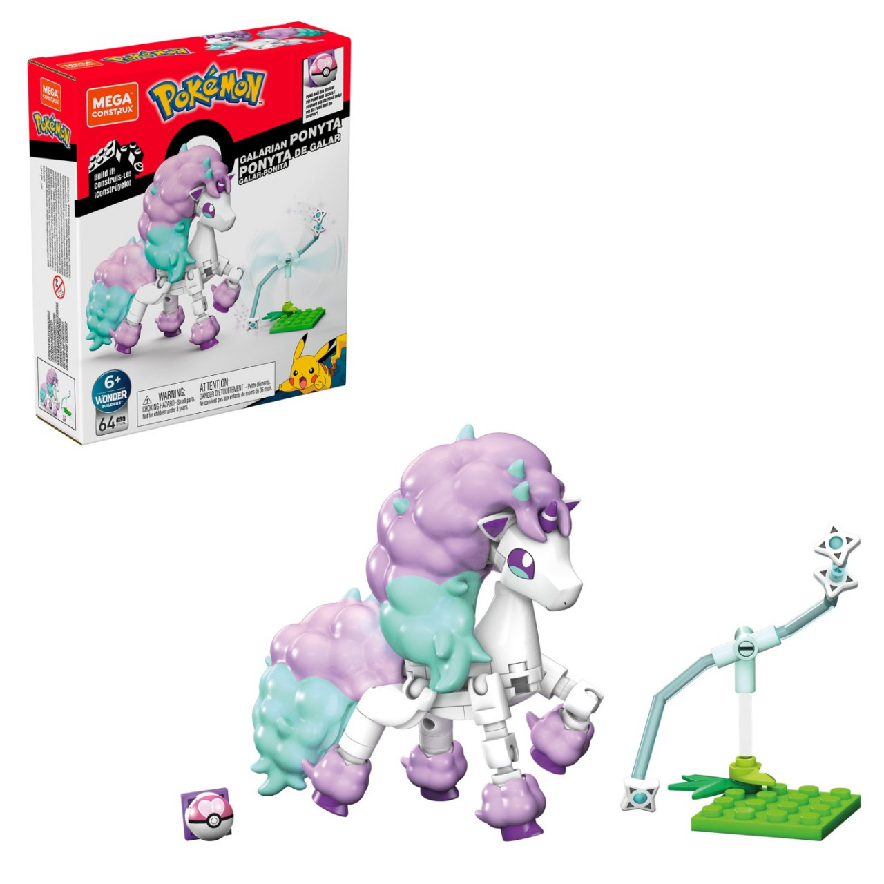 Pokemon Mega Construx Galarian Ponyta - 2 | YEO