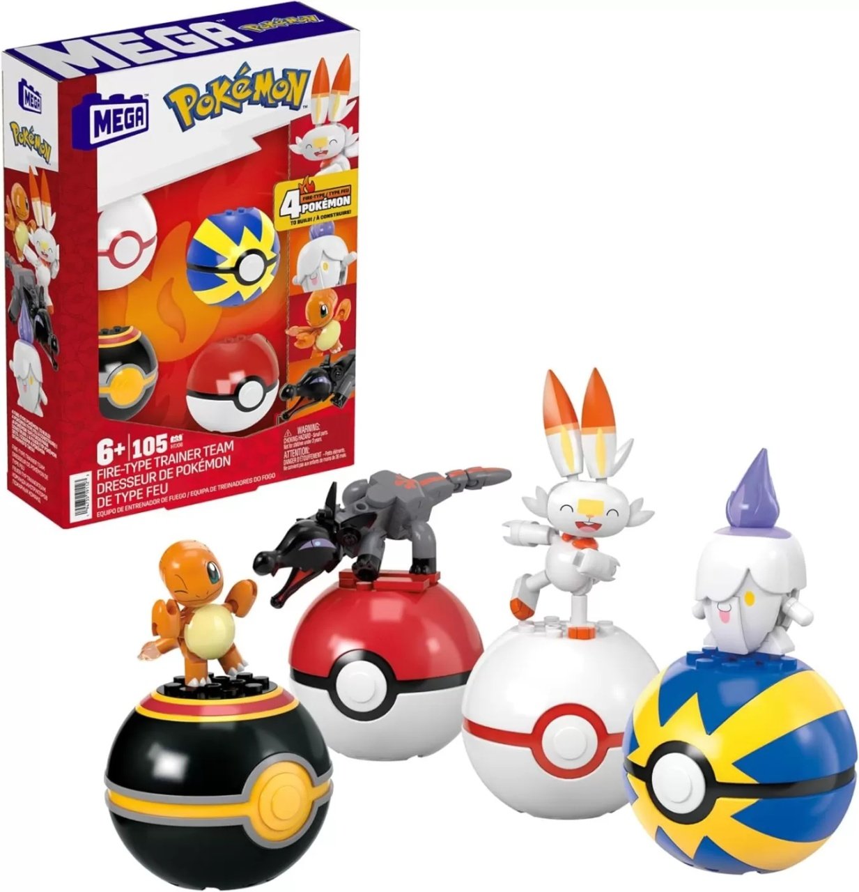 Pokemon Mega Set 4 Bile Echipa De Foc