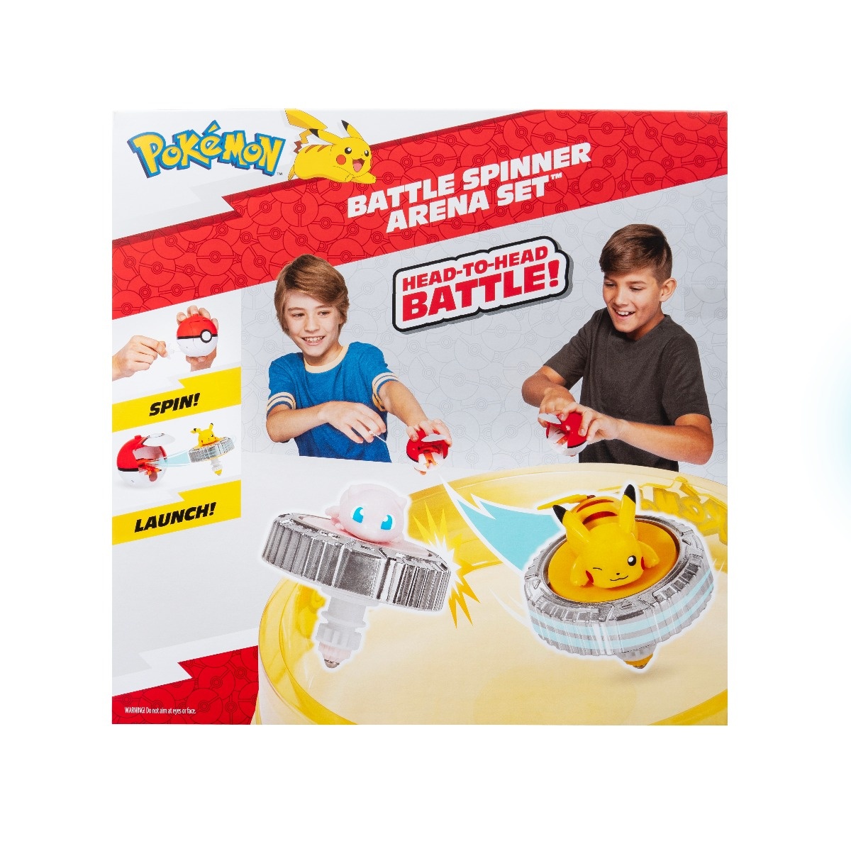 Pokemon - Set de joaca Battle Spinner cu doua figurine (Pikachu #1, Mew, Poké Ball, & Poké Ball) - 2 | YEO