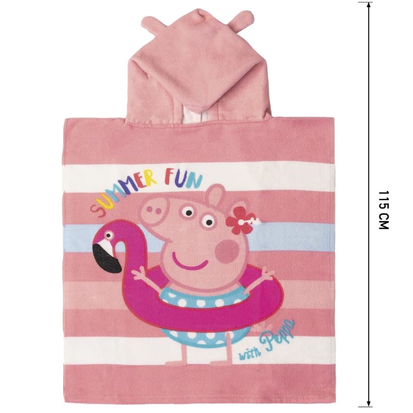 Prosop poncho cu gluga, Peppa Pig Summer Fun, 50 x 115 cm - 3 | YEO