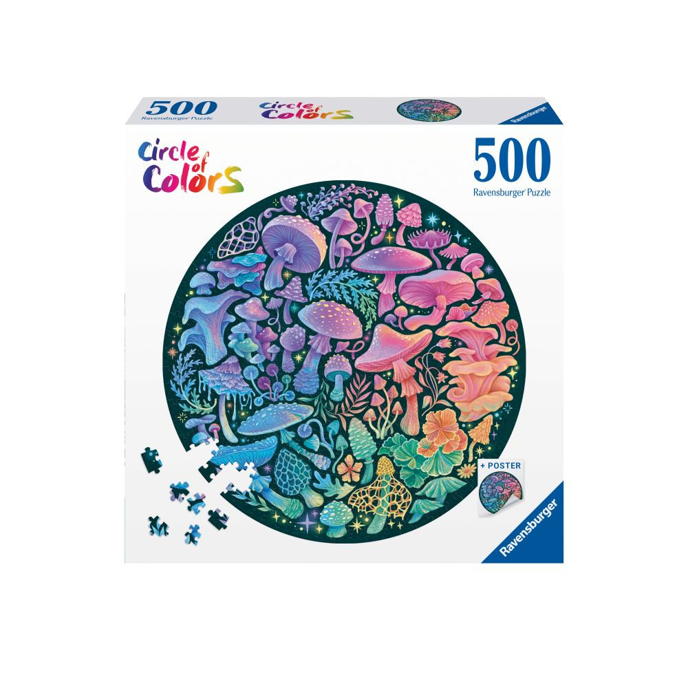 Puzzle cerc ciuperci 500 piese