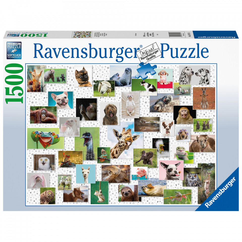 Puzzle Colaj Cu Animale, 1500 Piese - 1 | YEO