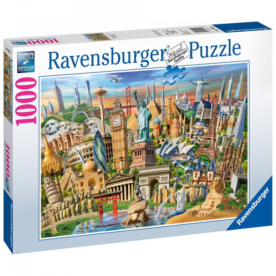 Puzzle Obiective Turistice, 1000 Piese - 3 | YEO