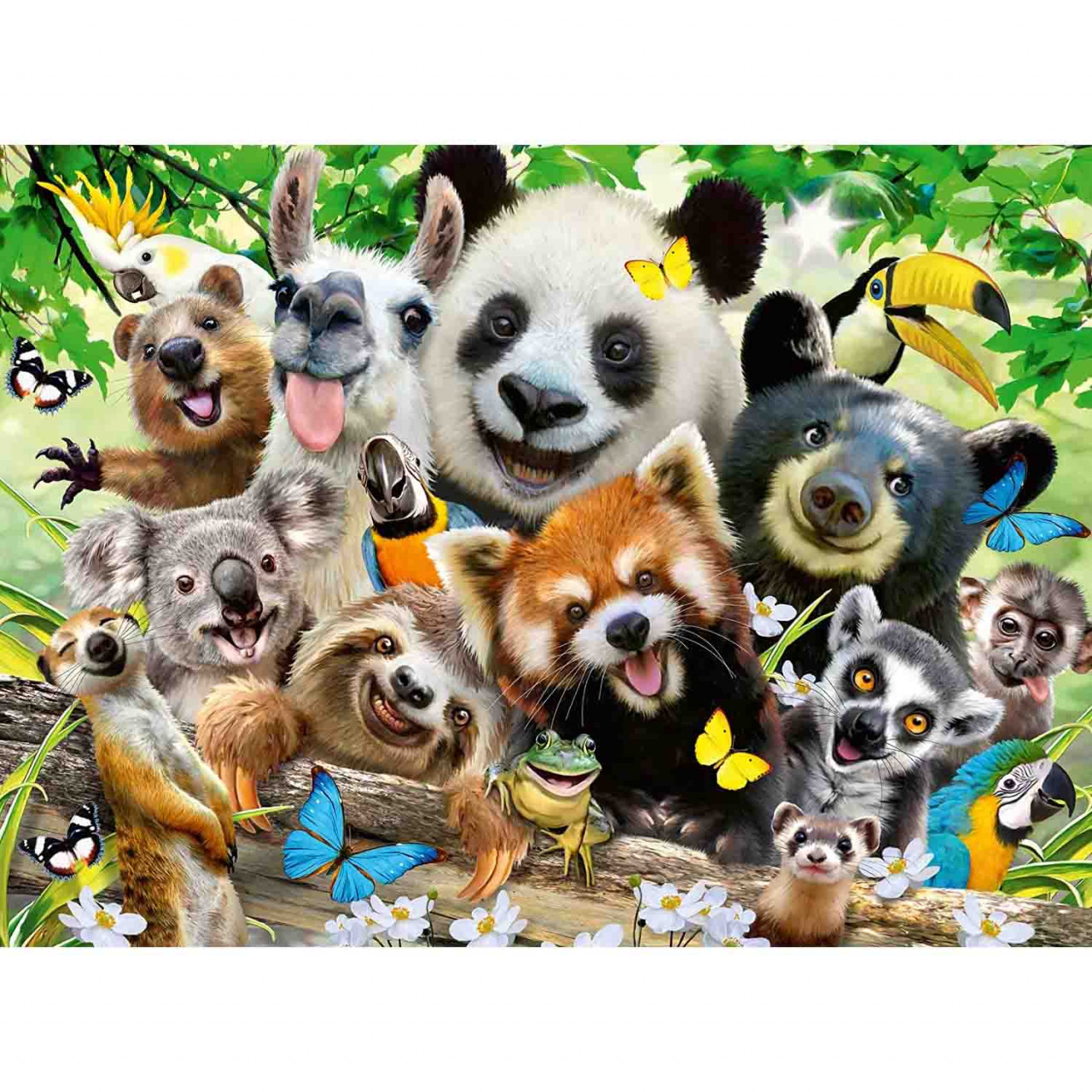 Puzzle Selfie Cu Animale, 300 Piese - 1 | YEO