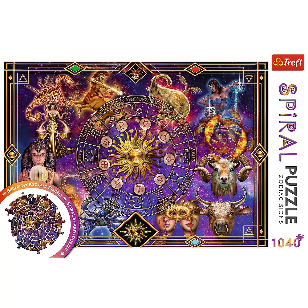 Puzzle Trefl Spiral 1040 Piese Semne Zodiacale - 2 | YEO