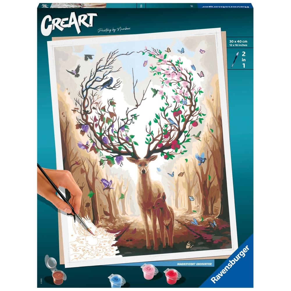 Ravensburger - CreArt pictura pe numere pentru adulti cerb magic