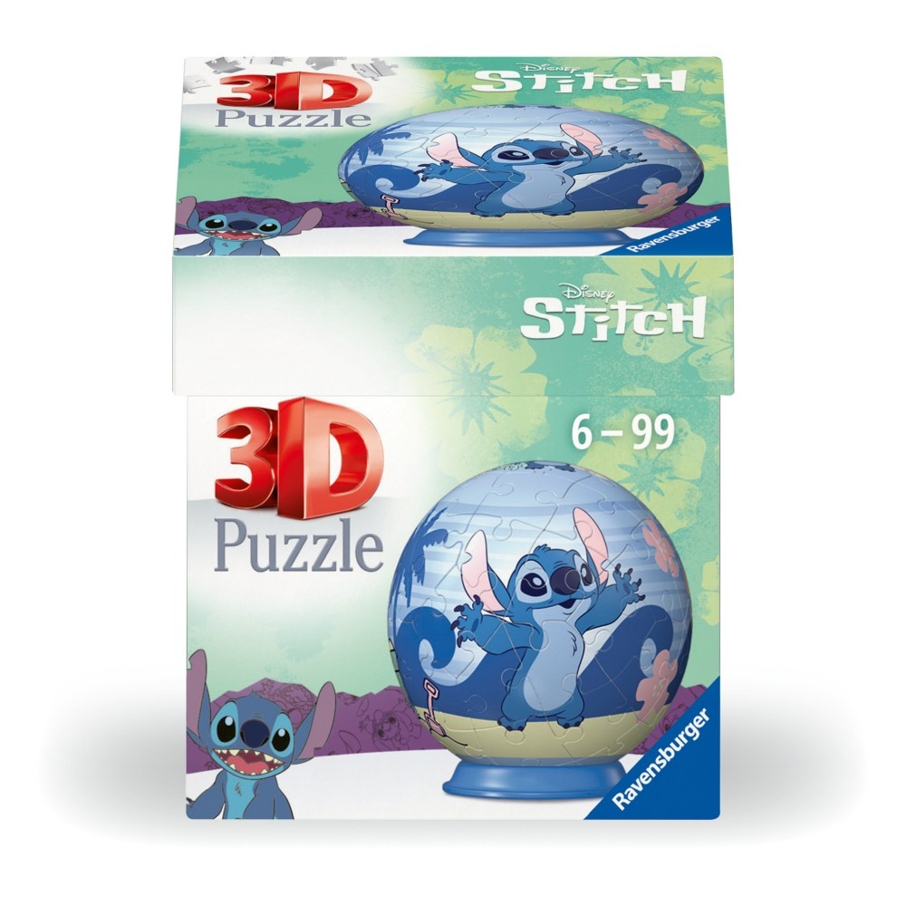 Ravensburger - Puzzle 3D bila Disney Stitch 54 piese - 1 | YEO