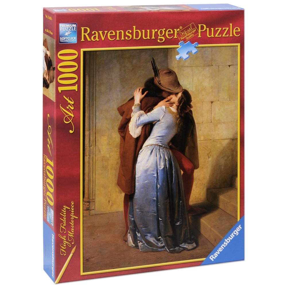 Ravensburger - Puzzle Hayez sarutul 1000 piese design nou