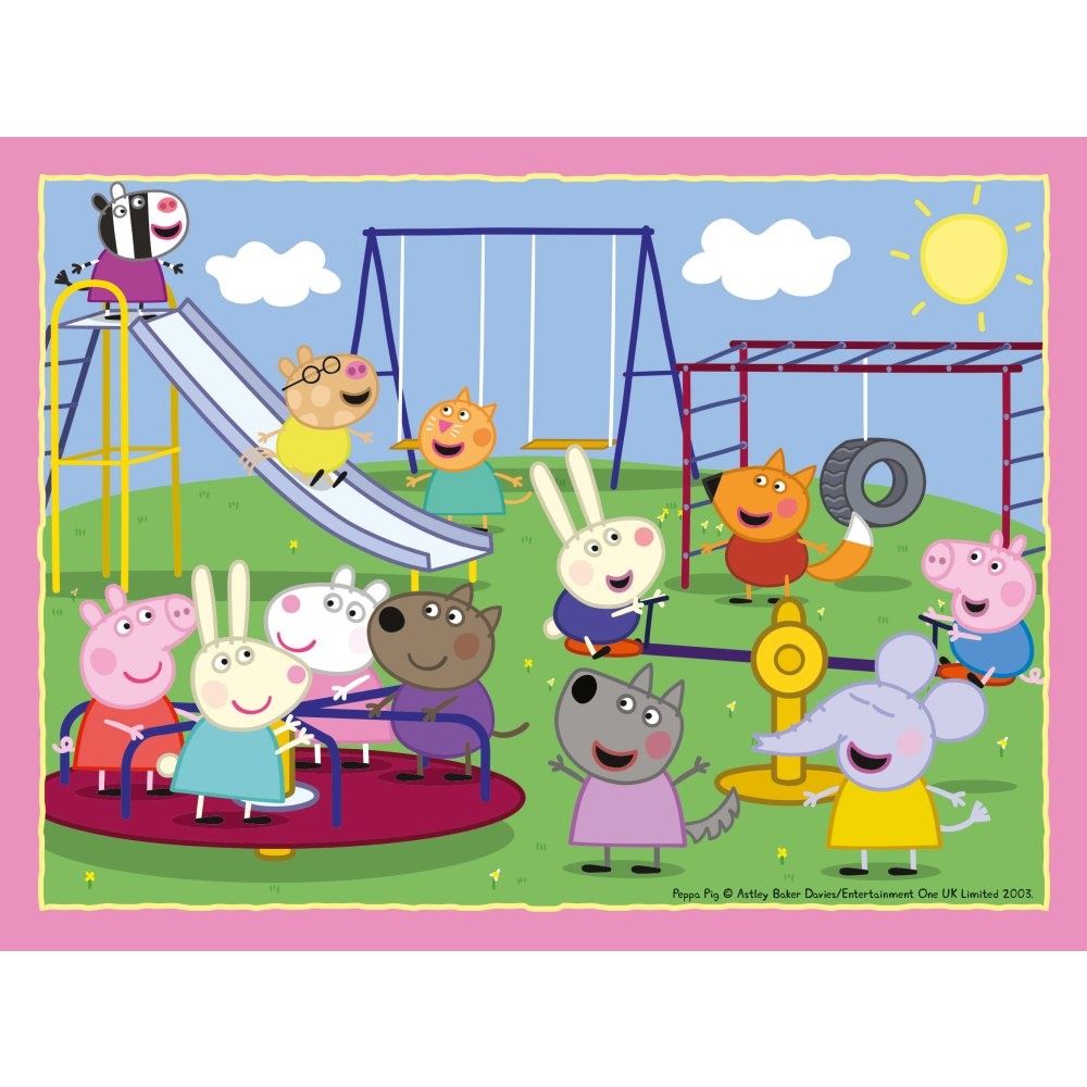Ravensburger - Puzzle Peppa Pig 4 buc in cutie 12 16 20 24 piese - 2 | YEO