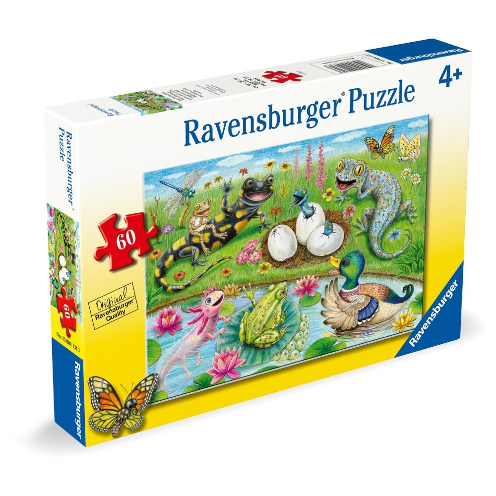 Ravensburger - Puzzle puiuti care ies din oua 60 piese - 1 | YEO
