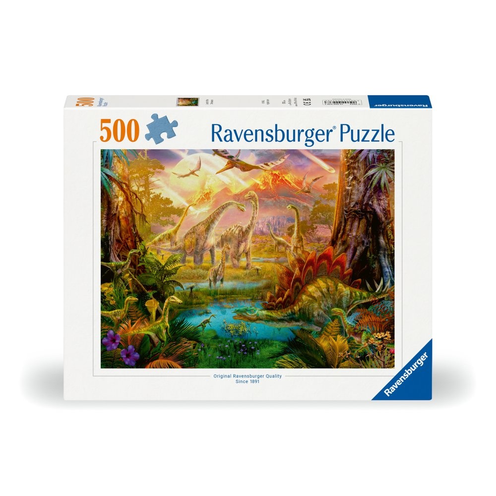 Ravensburger - Puzzle tinutul dinozaurilor 500 piese design nou - 1 | YEO
