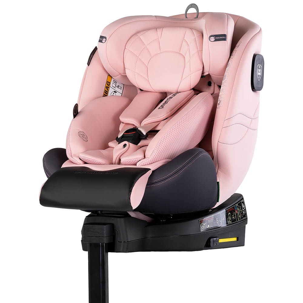 Scaun auto Chipolino Premium I-Size 40-150 cm cu sistem Isofix pink marshmallow