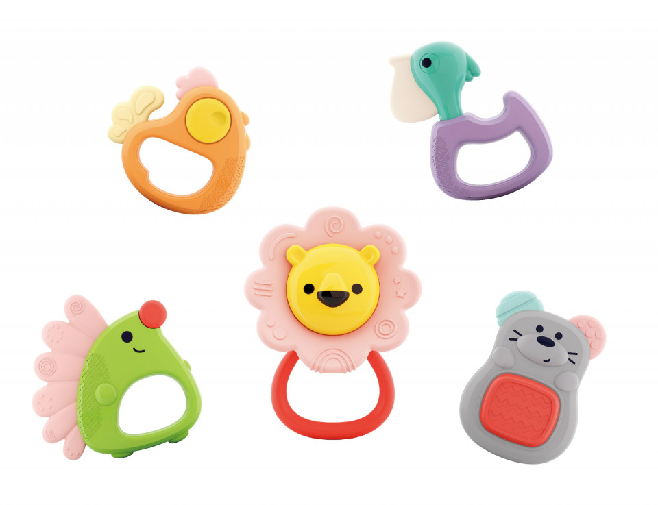 Set 5 Jucarii Pentru Dentitie In Cutie Forest Baby - 1 | YEO