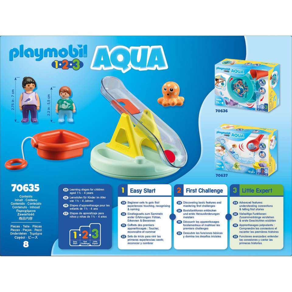 Set de joaca Playmobil 1.2.3, Balansoar De Apa Si Barcuta - 2 | YEO