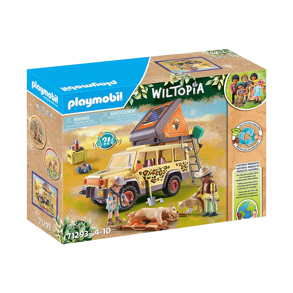 Set de joaca Playmobil Vehicul De Teren Si Lei