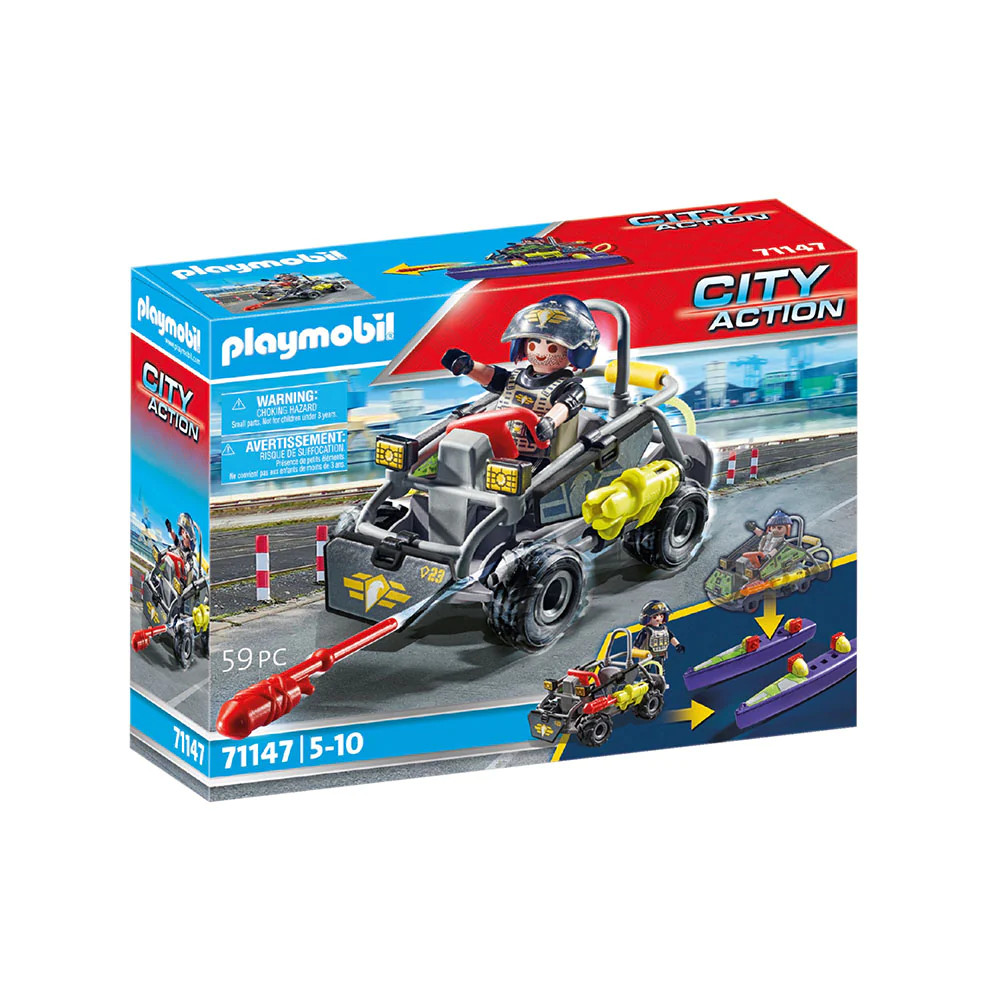 Set de joaca Playmobil - Vehicul Swat Pentru Teren Si Apa