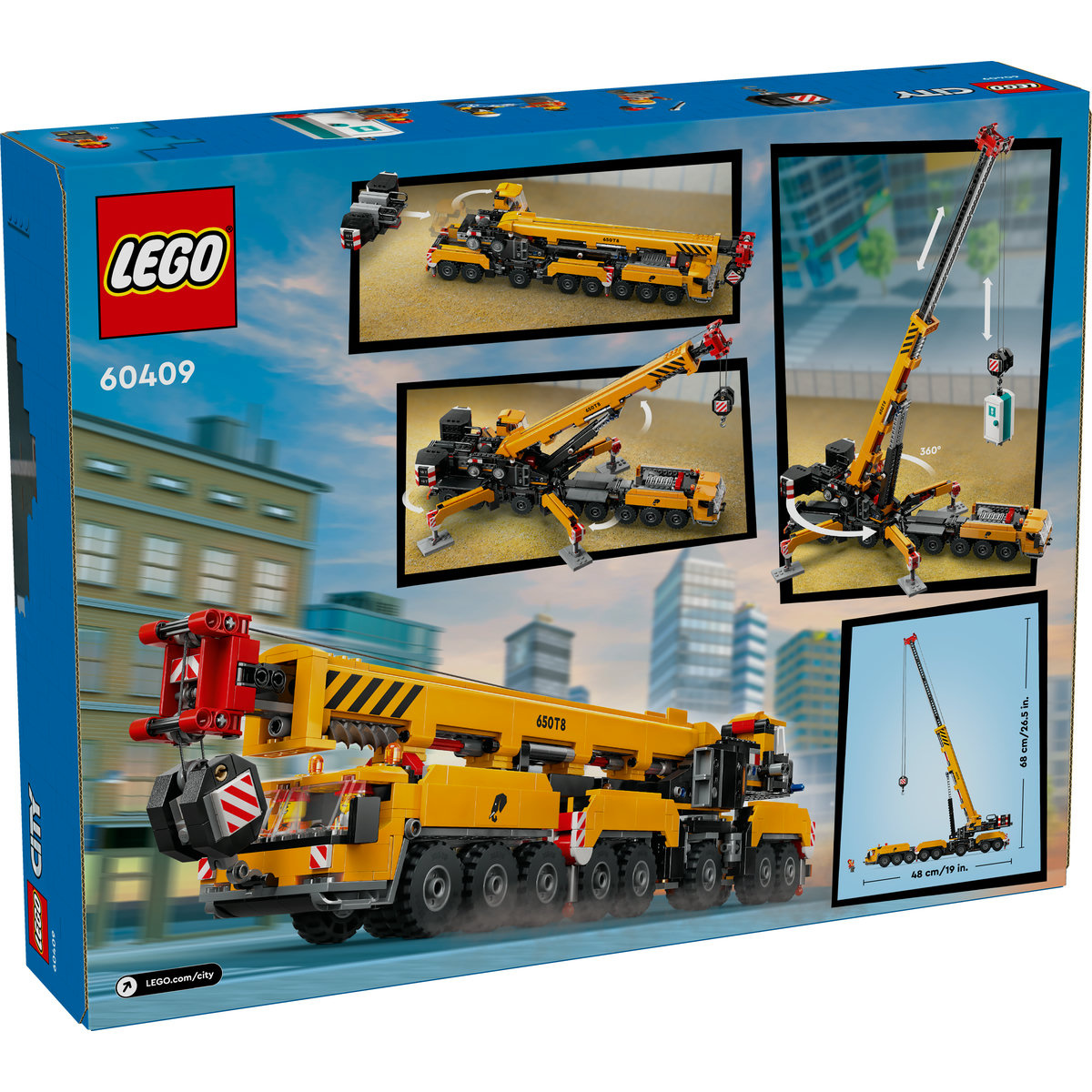 Set LEGO City - Macara mobila galbena de constructii (60409) - 2 | YEO