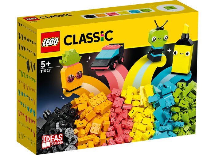 Set LEGO Classic - Distractie creativa in culori neon (11027) - 1 | YEO