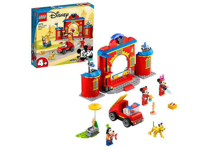 Set LEGO Disney - Mickey si prietenii: Statia si camionul de pompieri (10776)