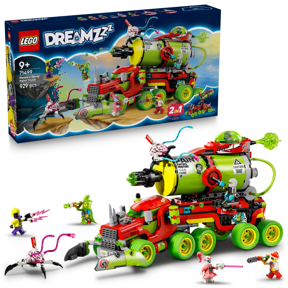 Set LEGO DREAMZzz - Camionul de vopsea spray al lui Mateo (71499)